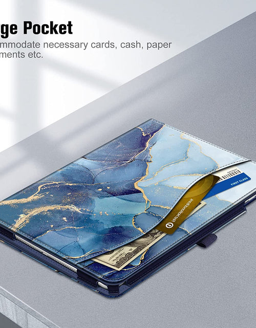 Load image into Gallery viewer, Case for Ipad 9Th / 8Th / 7Th Generation (2021/2020/2019) 10.2 Inch - [Corner Protection] Multi-Angle Viewing Stand Cover with Pocket &amp; Pencil Holder, Auto Sleep Wake, Ocean Marble
