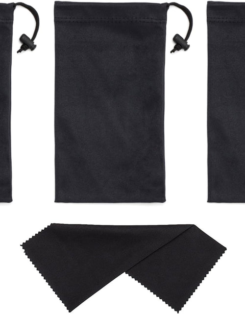 Load image into Gallery viewer, Sunglasses Pouch Soft Slim Glasses and Phone Case with Drawstring Closure
