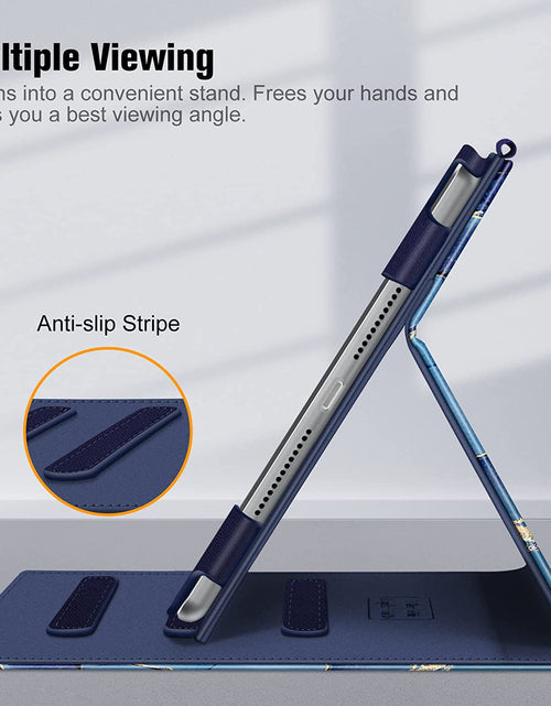 Load image into Gallery viewer, Case for Ipad 9Th / 8Th / 7Th Generation (2021/2020/2019) 10.2 Inch - [Corner Protection] Multi-Angle Viewing Stand Cover with Pocket &amp; Pencil Holder, Auto Sleep Wake, Ocean Marble
