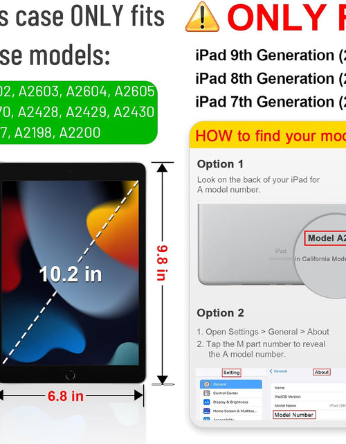 Load image into Gallery viewer, Case for Ipad 9Th / 8Th / 7Th Generation (2021/2020/2019) 10.2 Inch - [Corner Protection] Multi-Angle Viewing Stand Cover with Pocket &amp; Pencil Holder, Auto Sleep Wake, Ocean Marble
