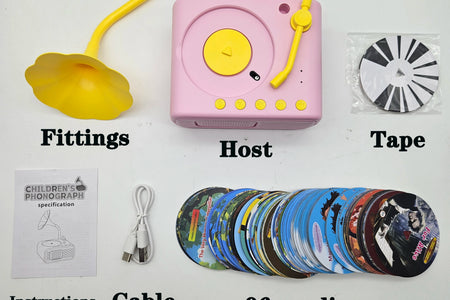 StoryTunes Junior – Children’s Phonograph Music & Story Player with 96 Learning Cards