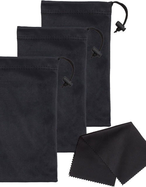 Load image into Gallery viewer, Sunglasses Pouch Soft Slim Glasses and Phone Case with Drawstring Closure
